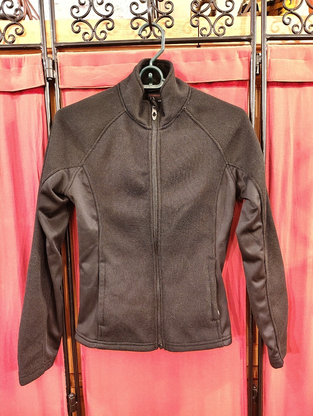 Spyder Women's Black Full Zip Knit Sweater Jacket Size Small